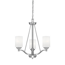  3153-SN - Durham 3-Light Chandelier Ceiling Light Satin Nickel