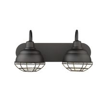  5422-MB - Neo-Industrial 2-Light Vanity Matte Black