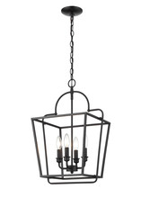  3237-MB - 4-Light Pendant light Matte Black