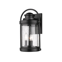  2541-PBK - Livingston 3-Light Outdoor Wall Sconce Powder Coated Black