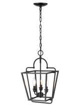  3236-MB - 3-Light Pendant light Matte Black