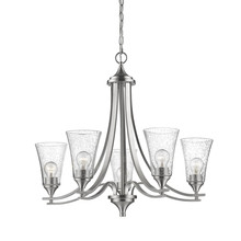  1465-SN - Natalie 5-Light Chandelier Ceiling Light Satin Nickel