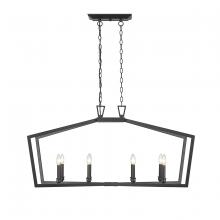  4528-MB - Lizabeth 8-Light Chandelier Ceiling Light Matte Black