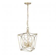  4001-PMG - Tracy 4-Light Pendant light Painted Modern Gold