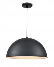  RWDBC18-SB - R Series 1-Light Cord Hung Wide Deep Bowl Satin Black