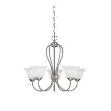  75-SN - Main Street 5-Light Chandelier Ceiling Light Satin Nickel