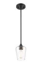  9731-MB - Ashford 1-Light Mini-Pendant light Matte Black