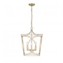  4002-PMG - Tracy 4-Light Pendant light Painted Modern Gold