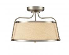  78201-BN - Selectable 3 CCT Integrated LED Semi-Flush Ceiling Mount Brushed Nickel