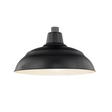  RWHS14-SB - R Series 1-Light Warehouse Shade Satin Black