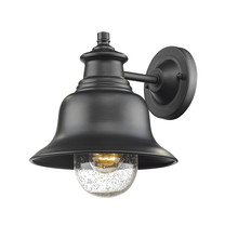  2512-PBK - Kings Bay 1-Light Outdoor Wall Sconce Powder Coated Black