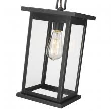  4123-PBK - Bowton 1-Light Outdoor Hanging Lantern Powder Coated Black