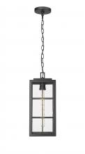  10831-PBK - Jaxson 1-Light Outdoor Hanging Lantern Powder Coated Black