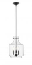  22803-MB - Mahannah 3-Light Pendant Light Matte Black