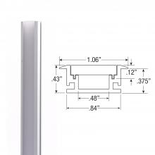  LED-CHL-WOS8 - Extruded 8 foot Mud-In Walk Over Channel