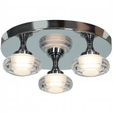  63978LEDD-CH/ACR - 3 Light Cluster LED Flush Mount