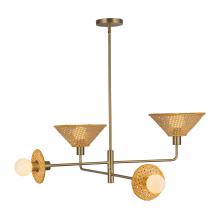  CH432438BG - Piper 38-in Brushed Gold Socket Chandelier