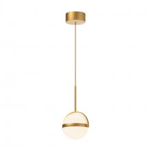  PD301001BG - Globo 7-in Brushed Gold LED Pendant