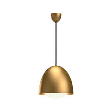  PD529116AGOP - Kenji 16-in Aged Gold/Opal Matte Glass 1 Light Pendant