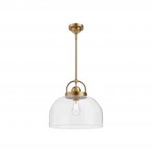  PD461101AG - Lancaster 15-in Aged Gold 1 Light Pendant