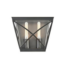  WV309602UB - Lattice Urban Bronze 2 Lights Wall/Vanity