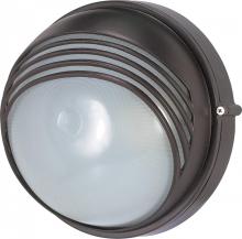  60/521 - 1 Light - 10'' Round Hood Bulkhead - Architectural Bronze Finish