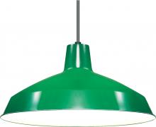  SF76/660 - 1 Light - 16" Pendant with Warehouse Shade - Green Finish