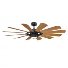  F-080L-MB/DK - Windmill Matte Black/Distressed Koa With Luminaire