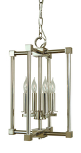  4604 BN/PN - 4-Light Brushed Nickel/Polished Nickel Lexington Chandelier