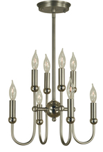  4794 AB/MBLACK - 8-Light Antique Brass/Matte Black Nicole Chandelier