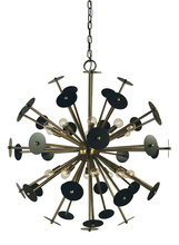  4978 AB/MB - 20-Light Antique Brass/Mahogany Bronze Apogee Chandelier