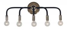  5005 PN/MBLACK - 5-Light Candide Sconce