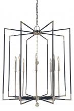  5048 PN/MBLACK - 8-Light Felicity Foyer Chandelier