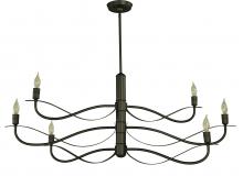  5720 IRON - 6-Light Iron Telluride Dining Chandelier