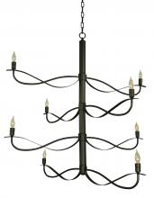  5728 IRON - 8-Light Iron Telluride Foyer Chandelier