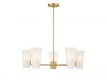  M100130NB - 5-Light Chandelier in Natural Brass