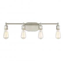  M80013BN - 4-Light Bathroom Vanity Light in Brushed Nickel