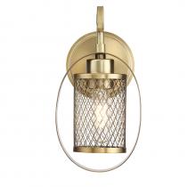  M90015NB - 1-Light Wall Sconce in Natural Brass