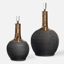  18923 - Uttermost Arnav Matte Black Bottles, S/2