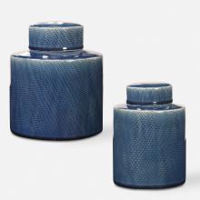  18989 - Uttermost Saniya Blue Containers, S/2