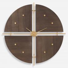  06465 - Uttermost Walnut Elegance Wall Clock