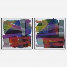  41449 - Vivacious Abstract Framed Prints, Set/2