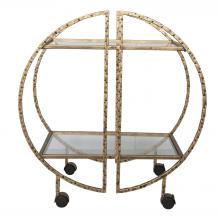  25065 - Uttermost Zelina Gold Bar Cart