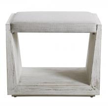  23581 - Uttermost Cabana White Small Bench