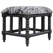  23589 - Uttermost Rancho Faux Cow Hide Small Bench