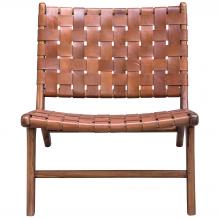  25484 - Uttermost Plait Woven Leather Accent Chair