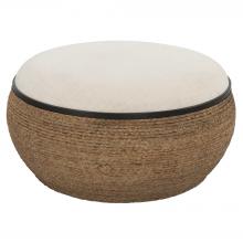  23734 - Uttermost Island Straw Storage Ottoman / Coffee Table