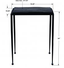  22979 - Uttermost Wavelet Iron Side Table