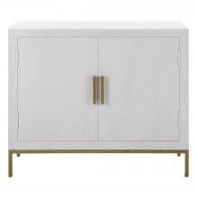  24013 - Uttermost Front Range White 2 Door Cabinet