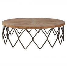  22998 - Uttermost Chain Reaction Wooden Coffee Table